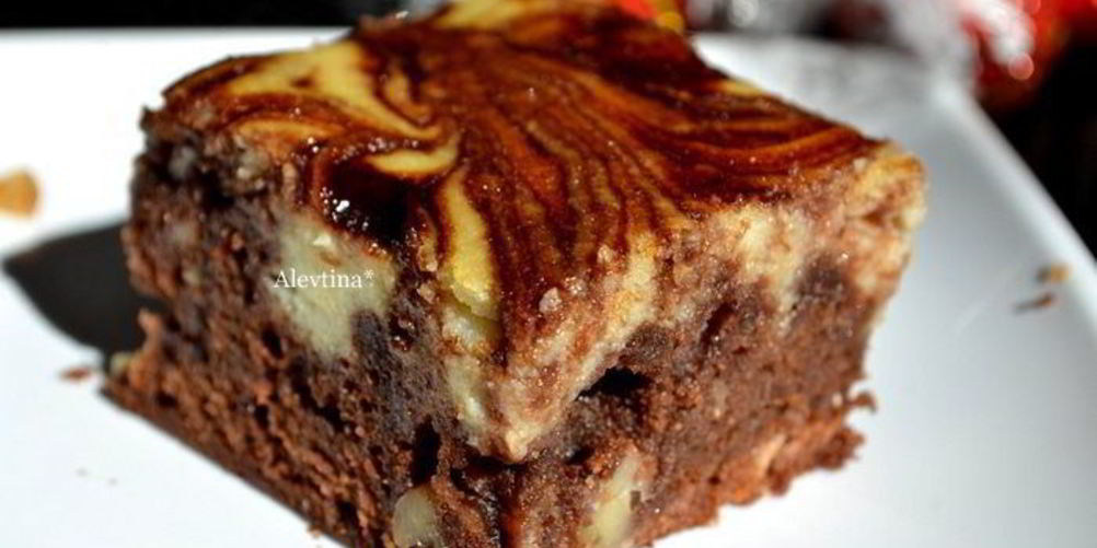 Рецепт брауни со вкусом амаретто и рикотты