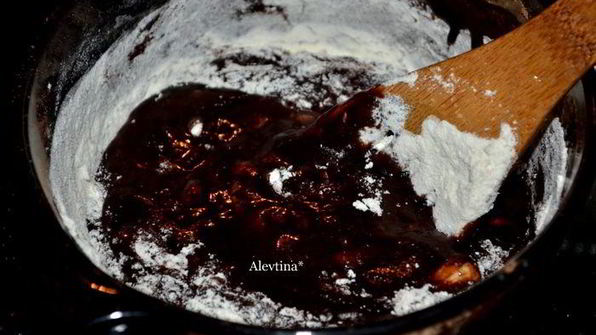 брауни со вкусом амаретто и рикотты