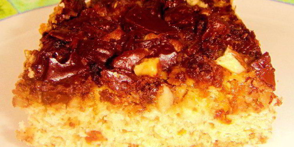 Рецепт овсяных пирожных с шоколадом и орехами