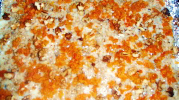 овсяные пирожные с шоколадом и орехами