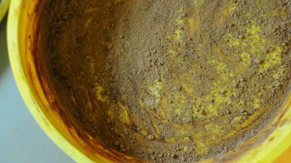 пирожное с маскарпоне и апельсиновой карамелью