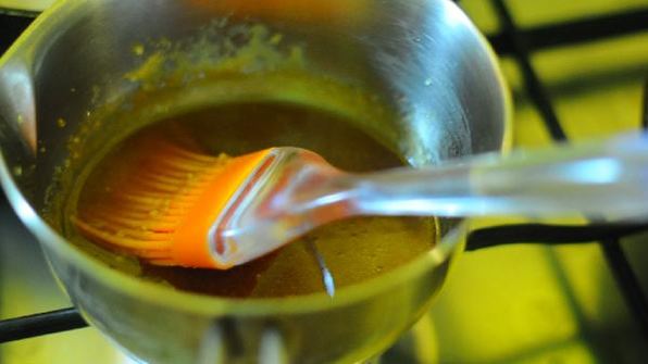 пирожное с маскарпоне и апельсиновой карамелью