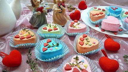 Пирожные-птифуры Миндальные сердечки