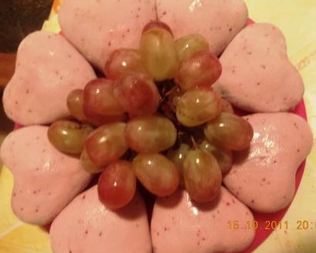 Пирожные сердечки с мастикой