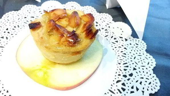 португальское пирожное натас с яблоками