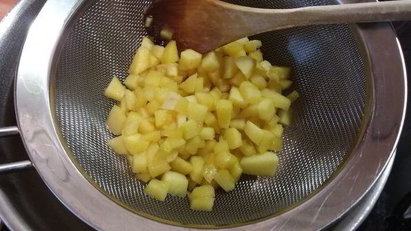 португальское пирожное натас с яблоками