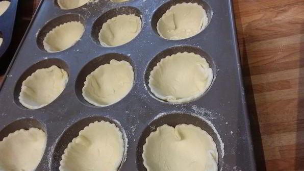 португальское пирожное натас с яблоками