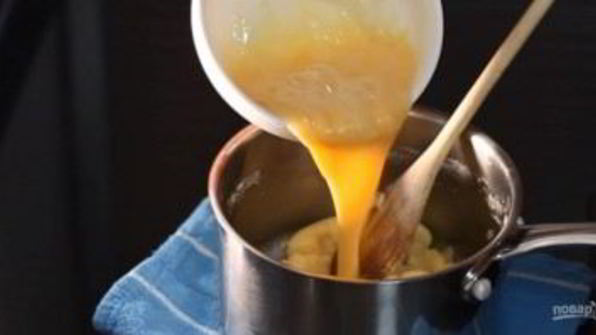 заварные пирожные с молочным кремом