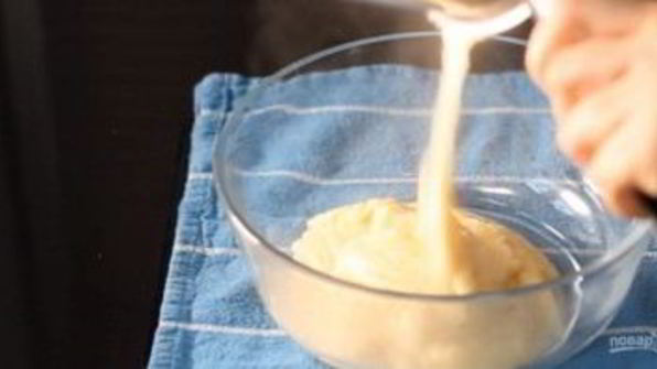 заварные пирожные с молочным кремом