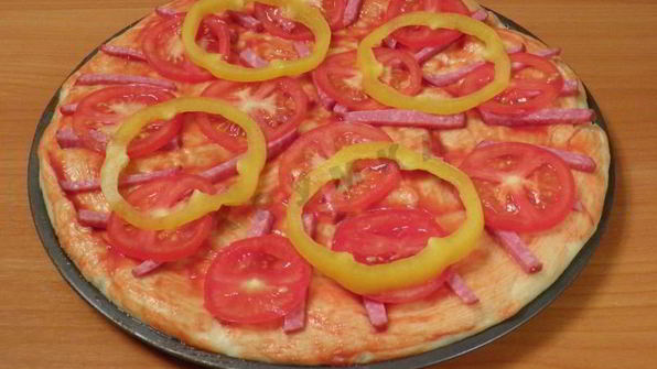 американская пицца на толстом тесте