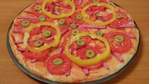 американская пицца на толстом тесте