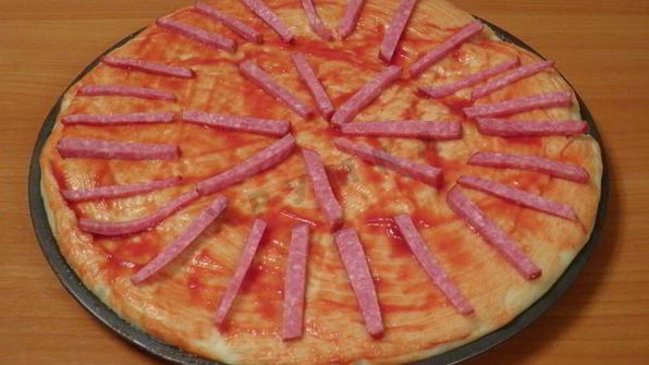 американская пицца на толстом тесте