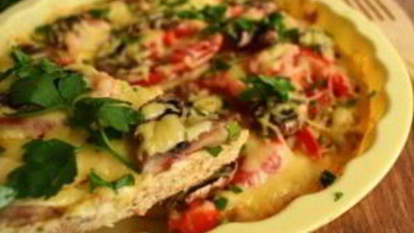 диетическая куриная пицца без теста