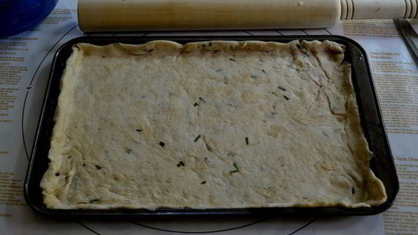 картофельная пицца с розмарином