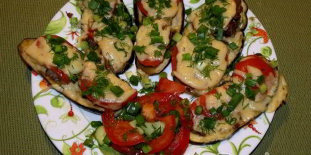 Рецепт мини-пиццы с баклажанами вместо теста