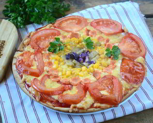 Овощная пицца Солнышко