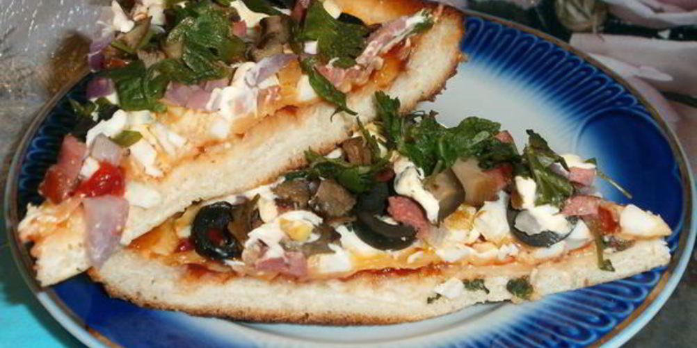 Рецепт пиццы каприччио с ветчиной и грибами
