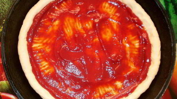 пицца каприччио с ветчиной и грибами