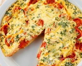 Пицца на омлете
