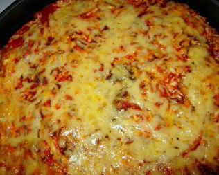 Пицца на творожном тесте