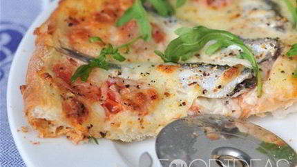 Пицца с анчоусами