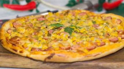 Пицца с кукурузой