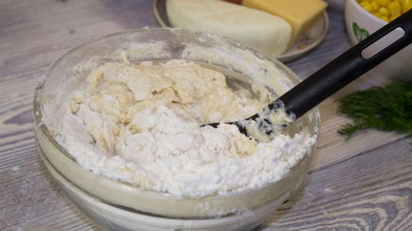 пицца с кукурузой