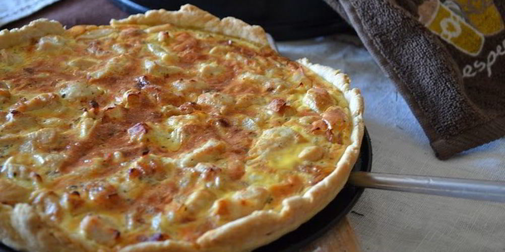 Рецепт пиццы с курицей и колбасой