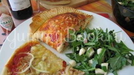 Пицца с тунцом и ветчиной