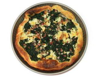 Пицца со шпинатом