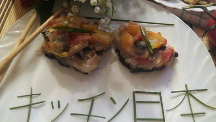 Пицца Тори маки по-японски