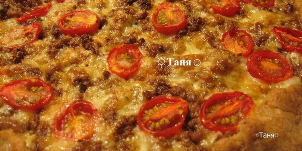 Рецепт пиццы в глубокой посуде многослойная