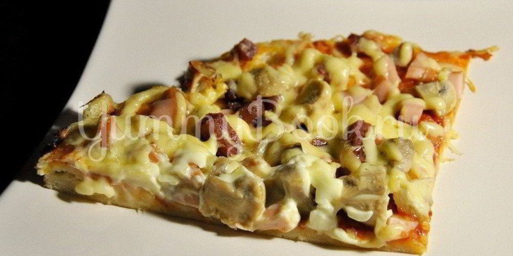 Рецепт пиццы за 40 минут