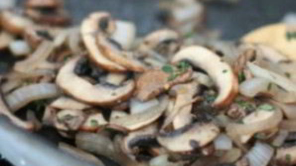 постная пицца с грибами