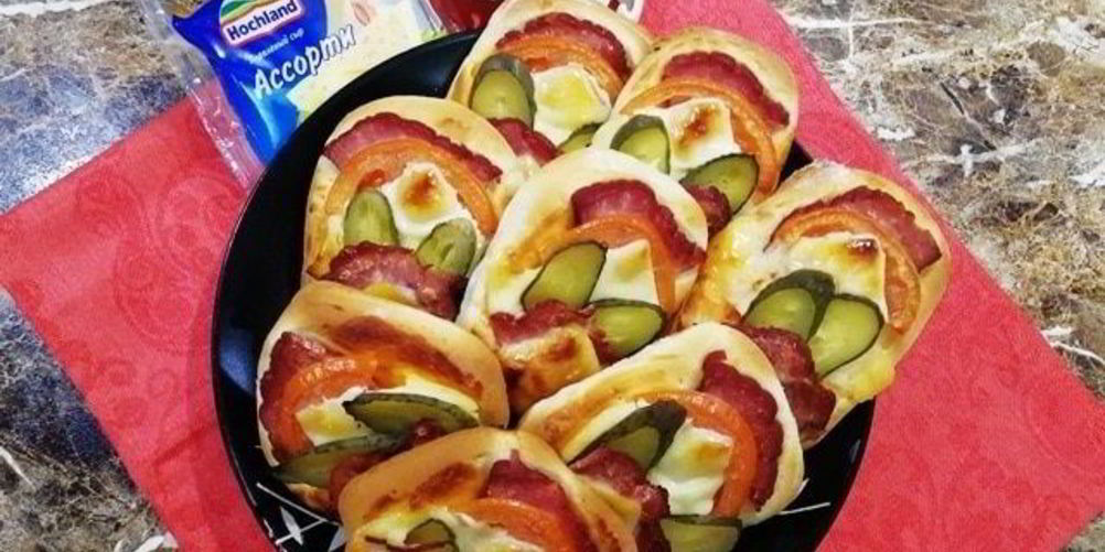 Рецепт закусочных мини-пицц