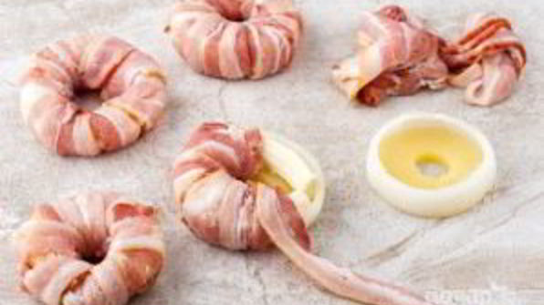 оригинальные пончики с беконом