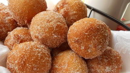 Пончики детские с яблочным пюре