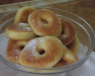 Пончики дрожжевые