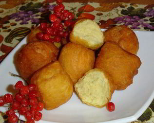 Тыквенно-творожные пончики