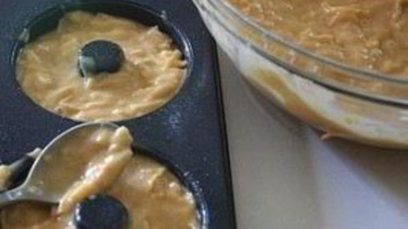 яблочные пончики с карамелью