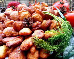 Заварные картофельные пончики