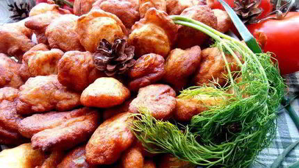 Заварные картофельные пончики