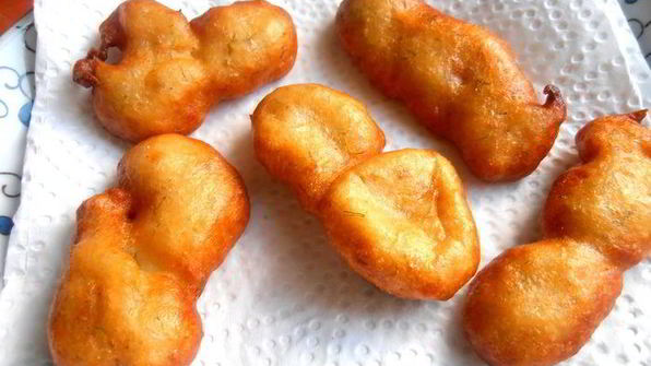 заварные картофельные пончики