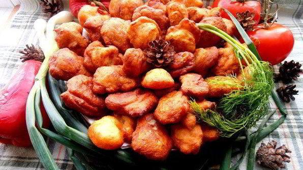 заварные картофельные пончики