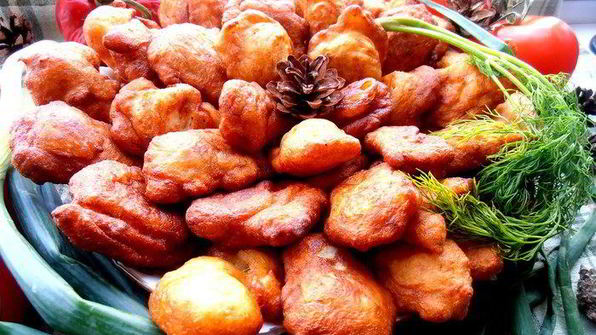 заварные картофельные пончики