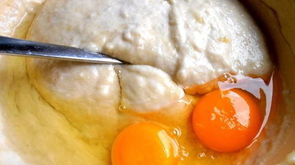 заварные картофельные пончики