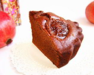 Коврижка на гранатовом соке с карамелизированными апельсинами