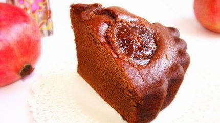 Коврижка на гранатовом соке с карамелизированными апельсинами