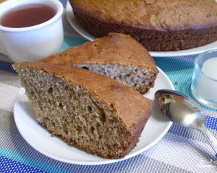 Коврижка с вареньем на кефире