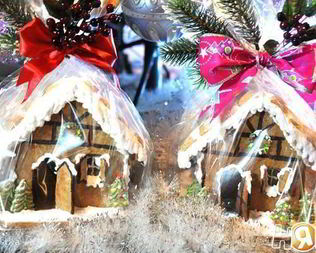 Новогодние пряничные домики в подарок